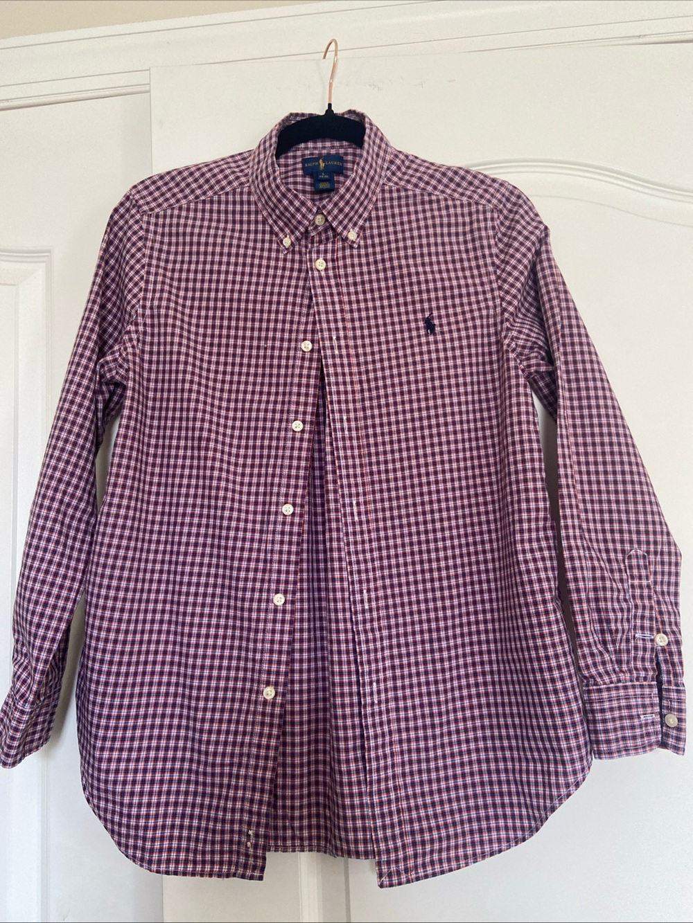 Polo by Ralph Lauren Purple Check Button-Down Shirt